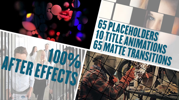 65 Matte Transitions with 10 Animated Titles alt