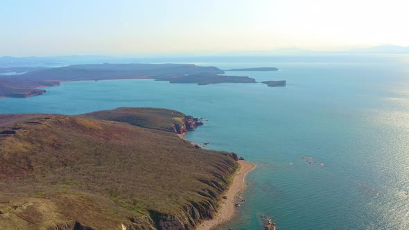 View From a Great Height of the Shkota Island and the Tobizin Peninsula
