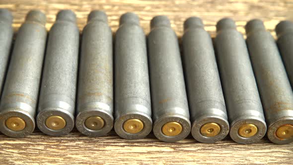 Cartridge case from the machine gun alt