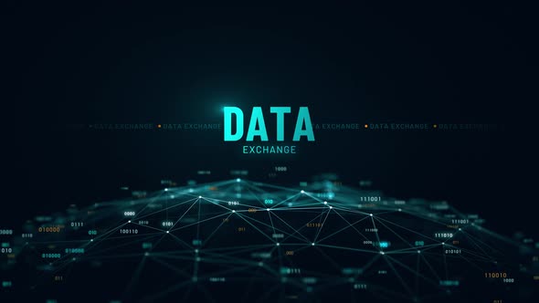 Data Exchange Digital Globe Animation 4K