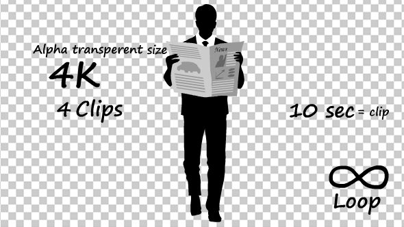 Businessman Reading A Newspaper 