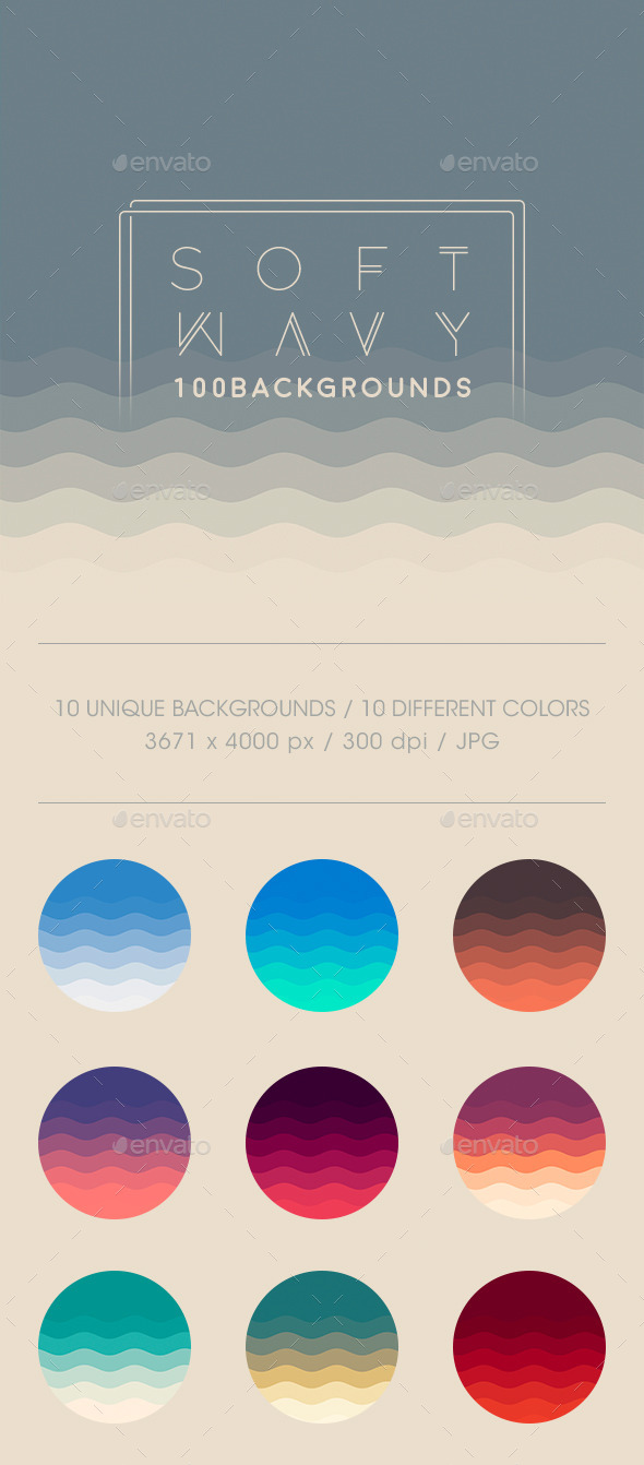 100 Soft Wavy Backgrounds