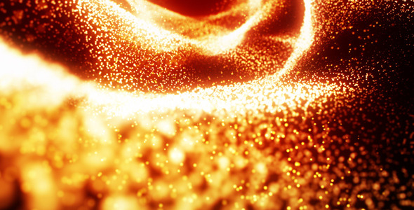 Golden Waves Of Particles