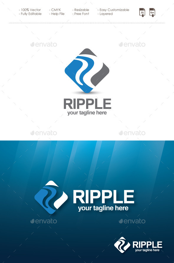 Ripple - Letter R Logo
