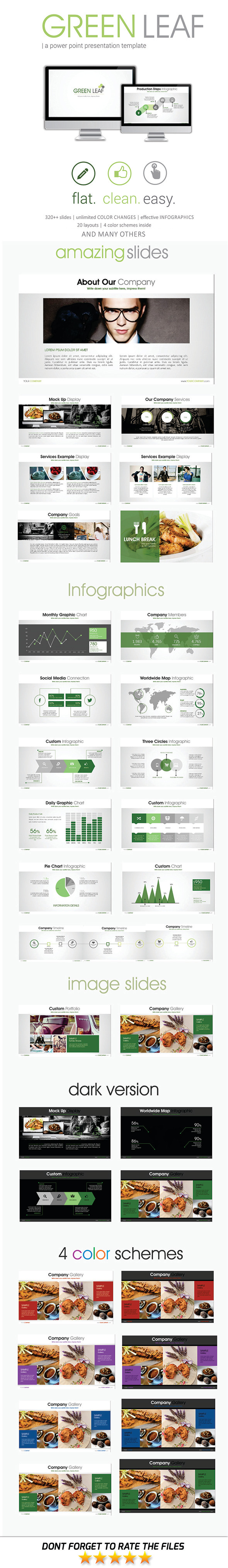 Green Leaf PowerPoint Template