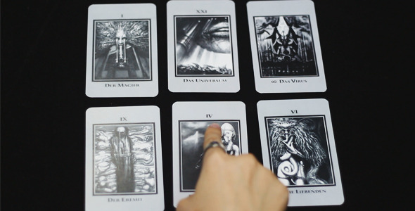 Woman Explains the Meaning of Tarot Cards