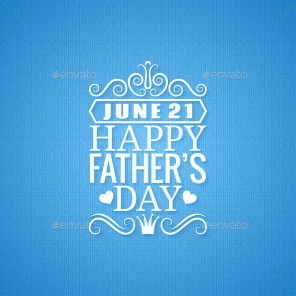 Fathers Day Vintage Design Background