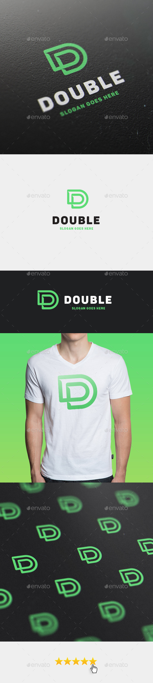 Double • Letter D Logo Template