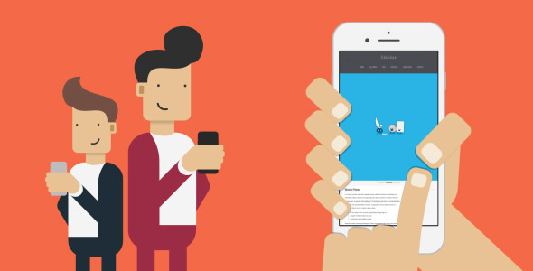 Flat Mobile App Promotion alt