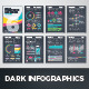 Dark Infographic Brochure Vector Elements Kit 6 - GraphicRiver Item for Sale