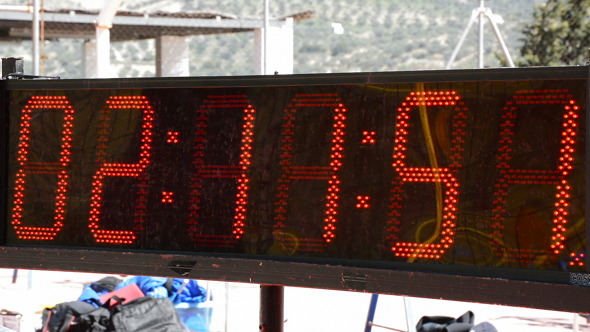 Chronometer Running in End of Marathon alt