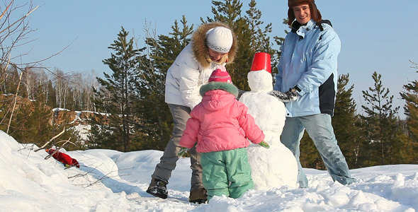 Making a snowman