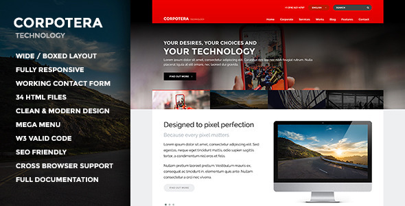 CORPOTERA - Multi-Purpose HTML Template