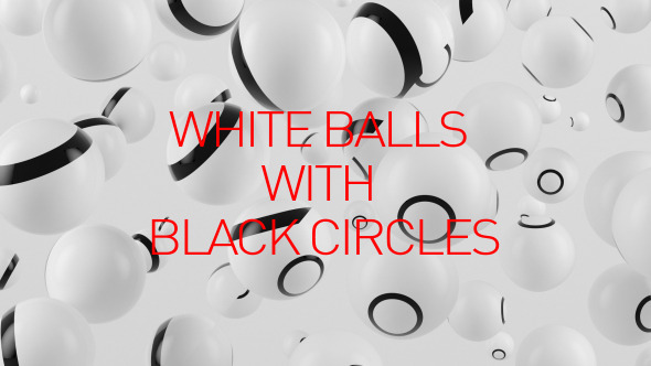 Black And White Spheres Background