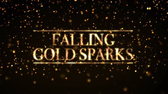 Falling Gold Sparks 