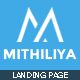 Mithiliya: Multipurpose Landing Page Template - ThemeForest Item for Sale