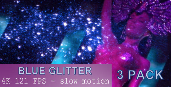 Blue Glitter - 3 Pack