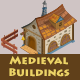  Isometric Game Asset - Medieval Buildings Vol 1 - GraphicRiver Item for Sale