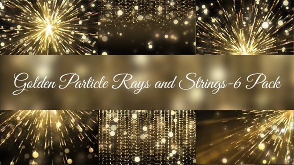 Golden Particle Rays and Strings-6 Pack