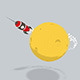 3D Rocket & Moon Low Poly - 3DOcean Item for Sale