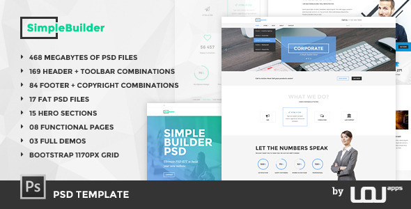 SimpleBuilder - szablon PSD