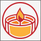 Fire Candle Life Logo - GraphicRiver Item for Sale