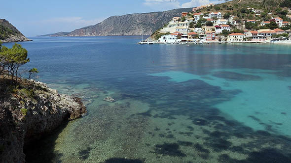 Summer View of Assos Village (Greece,  Kefalonia)