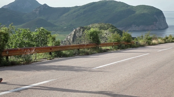 Running Man. Young Person Likes To Run Distances.