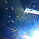 Welder Weld Metal in an Industrial Plant - VideoHive Item for Sale
