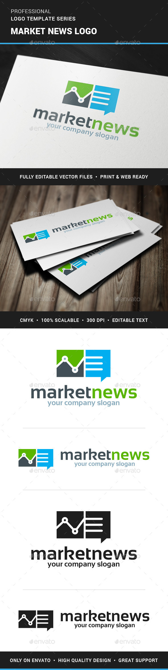 Market News Logo Template