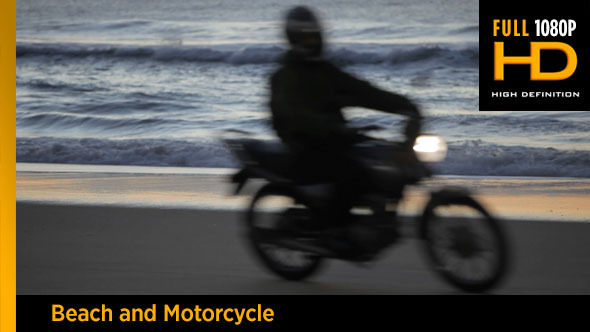 Beach and Motorcycle