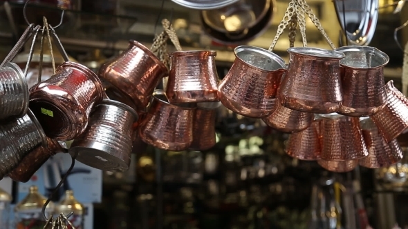 Cooper Coffee Pots Most Famous As Cezve Istanbul