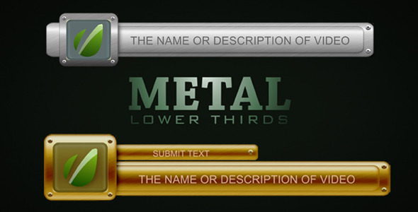 Metal Lower Thirds