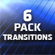 News Blue Transitions 6 Pack - VideoHive Item for Sale
