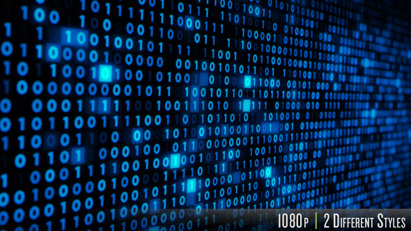 Binary Code on a Computer Screen
