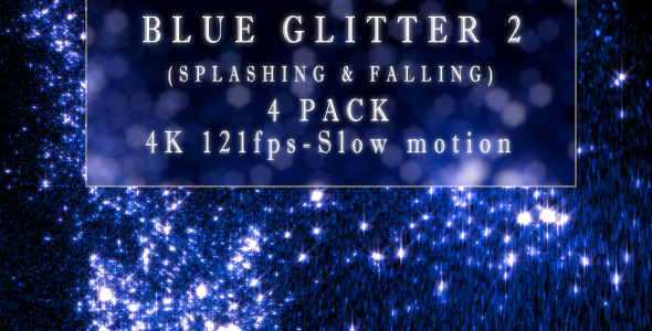 Blue Glitter 2 - 4 Pack