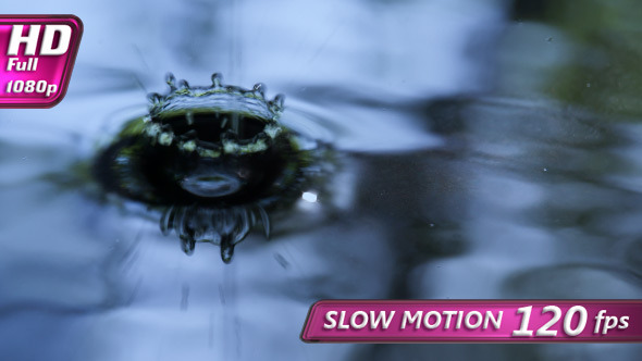 Raindrops Falling into Water alt