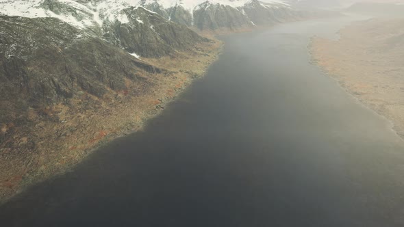 Bird View of Fjord in Norway