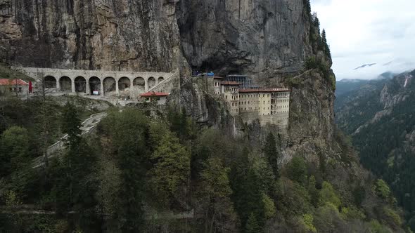 Sumela Monastery on the Rocky Mountain