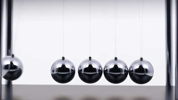 Slow Motion Newtons Cradle