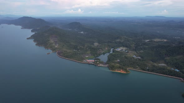 Aerial View of Fish Farms in Norway