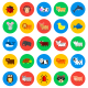 Animals Circle Icons - GraphicRiver Item for Sale