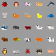 Animals Icons - GraphicRiver Item for Sale