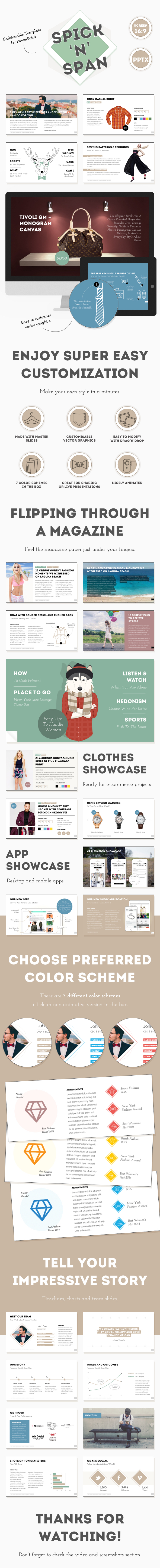 Spick and Span — Fashionable PowerPoint Template