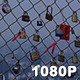 Love Lock Fence over Hollywood - VideoHive Item for Sale