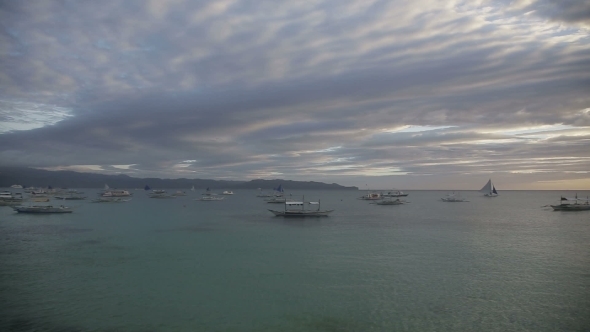 Sunset On Boracay Island