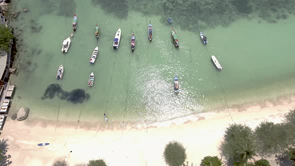 Boats At Tropical Beach