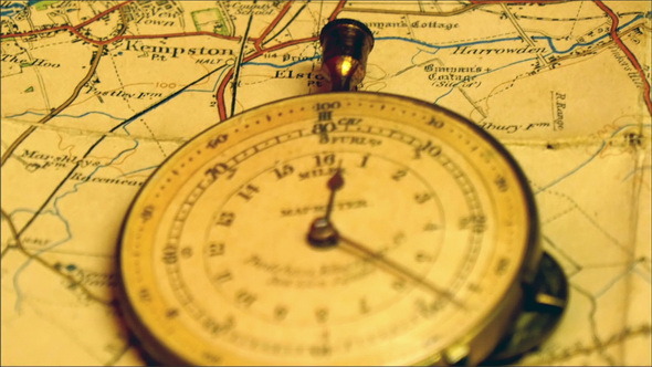 A Big Map and a Mapmeter on the Table alt