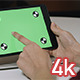 Girl Using Tablet with Green Screen - VideoHive Item for Sale