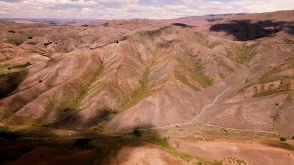 Barren landscape of New Zealand